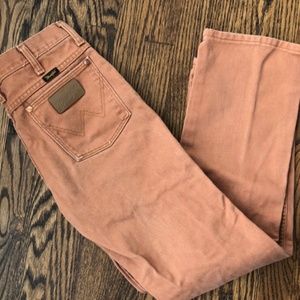 Vintage wranglers terracotta rust color 70s vibes